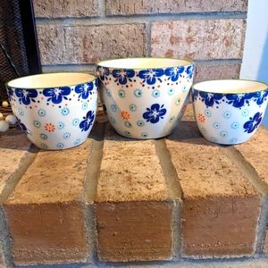 Set of (3) Ceramic Nesting Bowls